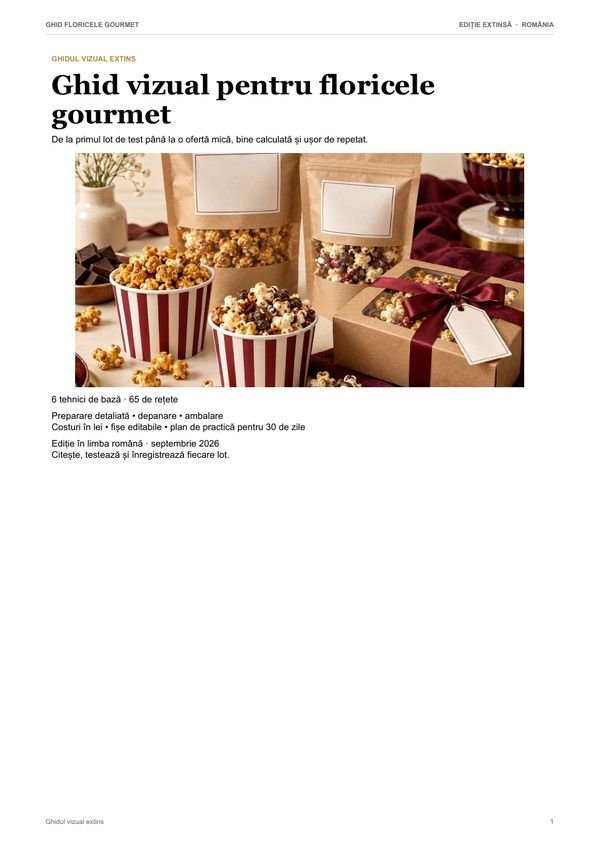 Coperta ghidului vizual pentru floricele gourmet